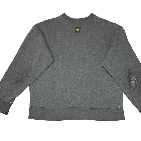 Vintage 00s NIKE Crewneck Sweatshirt DISTRESSED/THRASHED RESEARCH LAB Thrashed M - Picture 2 of 8